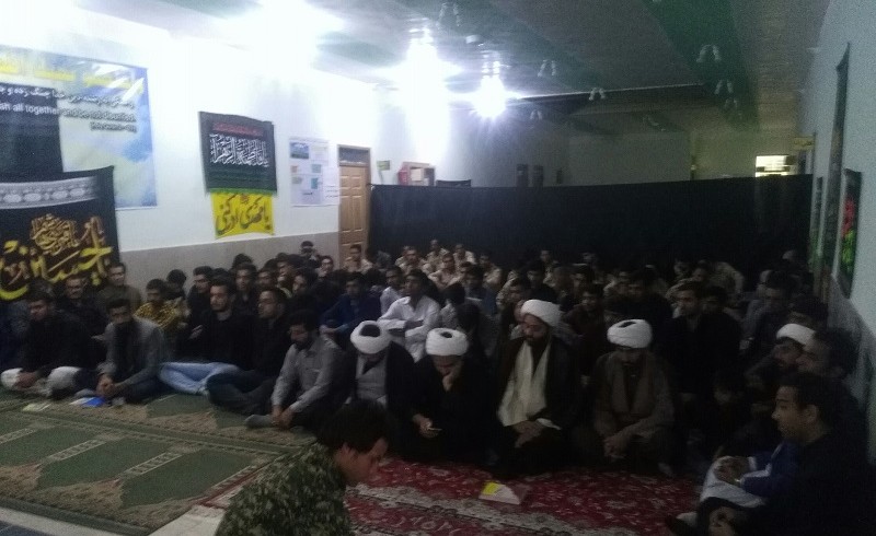 برگزاری مراسم معنوی اربعین حسینی در دانشگاه پیام نور سراوان