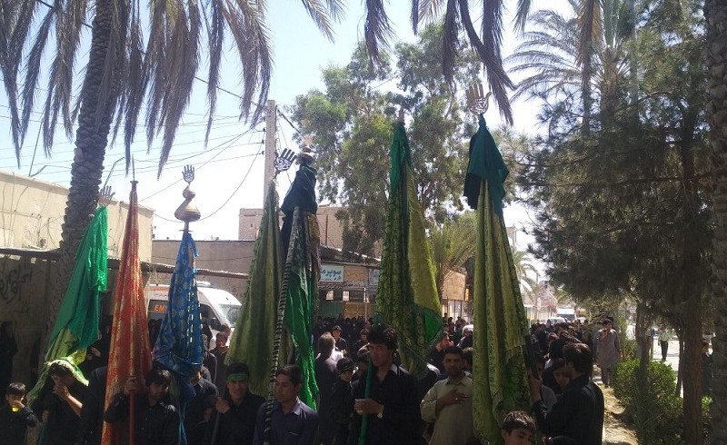 گزارش تصویری/ برگزاری مراسم دسته روی تاسوعای حسینی در سراوان