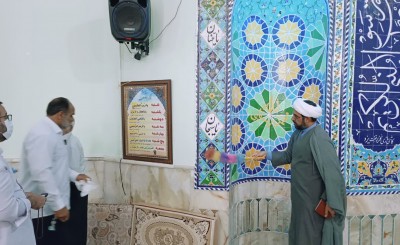 مسجد جامع علی ابن ابی طالب(ع) سراوان غبار روبی شد  