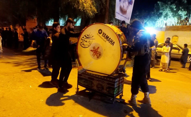 دسته روی و عزاداری سالار شهیدان در سراوان